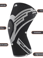 Premium Compression Knee Support Sleeve | Breathable Elastic Design for Active Sports 3