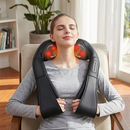RelaxEase | Neck Massager with Heat & Deep Kneading | Portable Relief for Tension 12