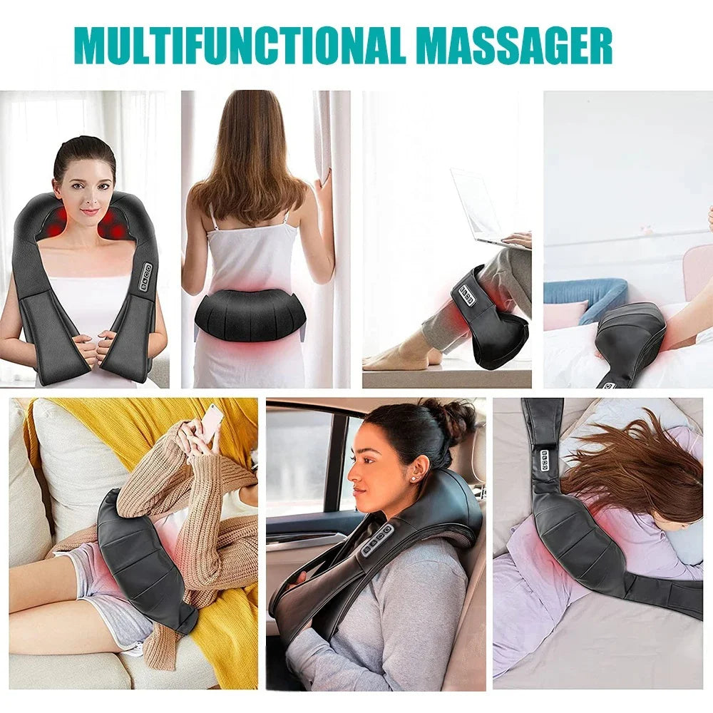 RelaxEase | Neck Massager with Heat & Deep Kneading | Portable Relief for Tension 3