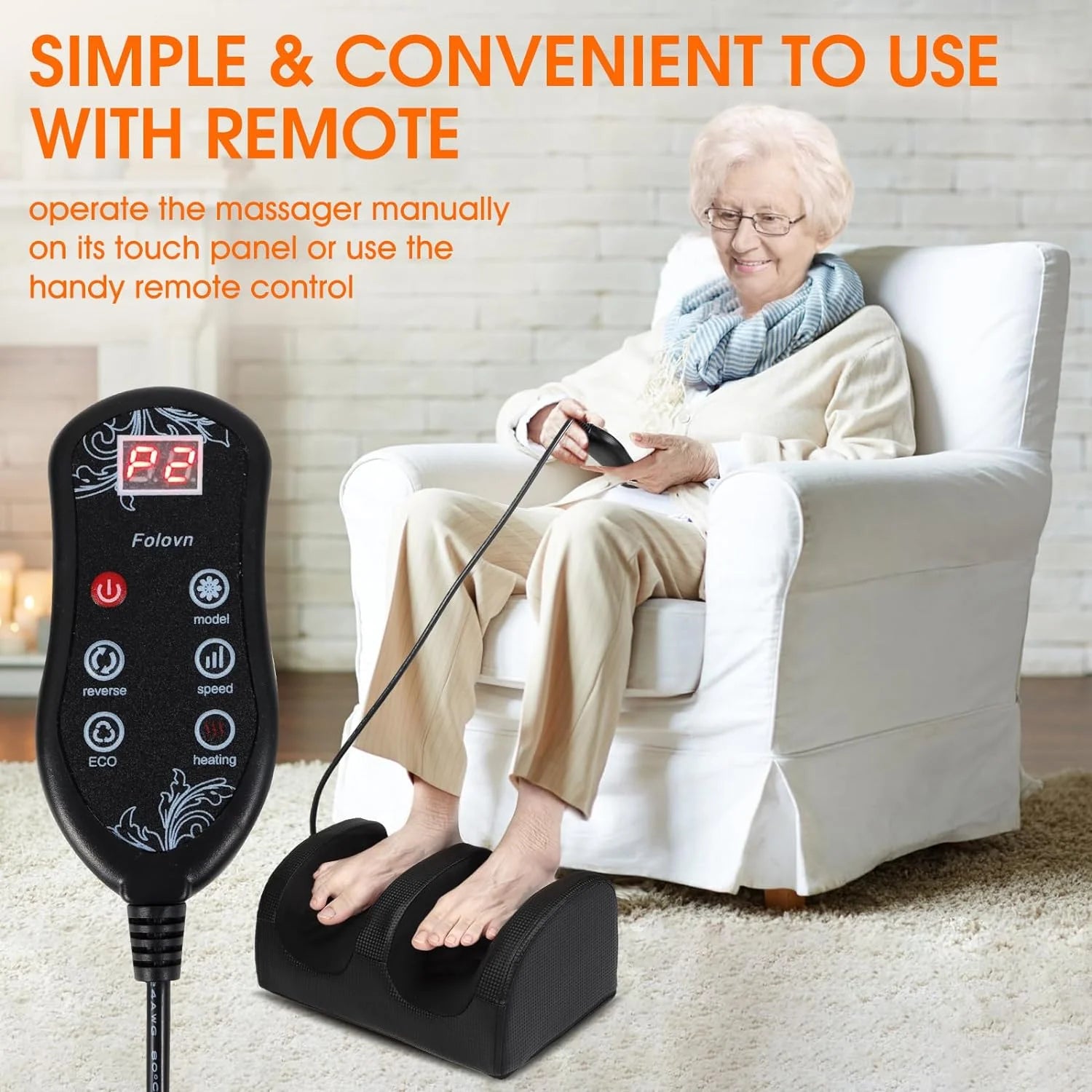 Relaxation Haven | Electric Foot Massager with Heat & Vibration | Soothing Relief for Tired Feet 1