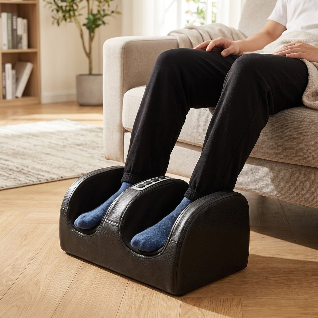 Electric Foot Massager with Heat & Vibration