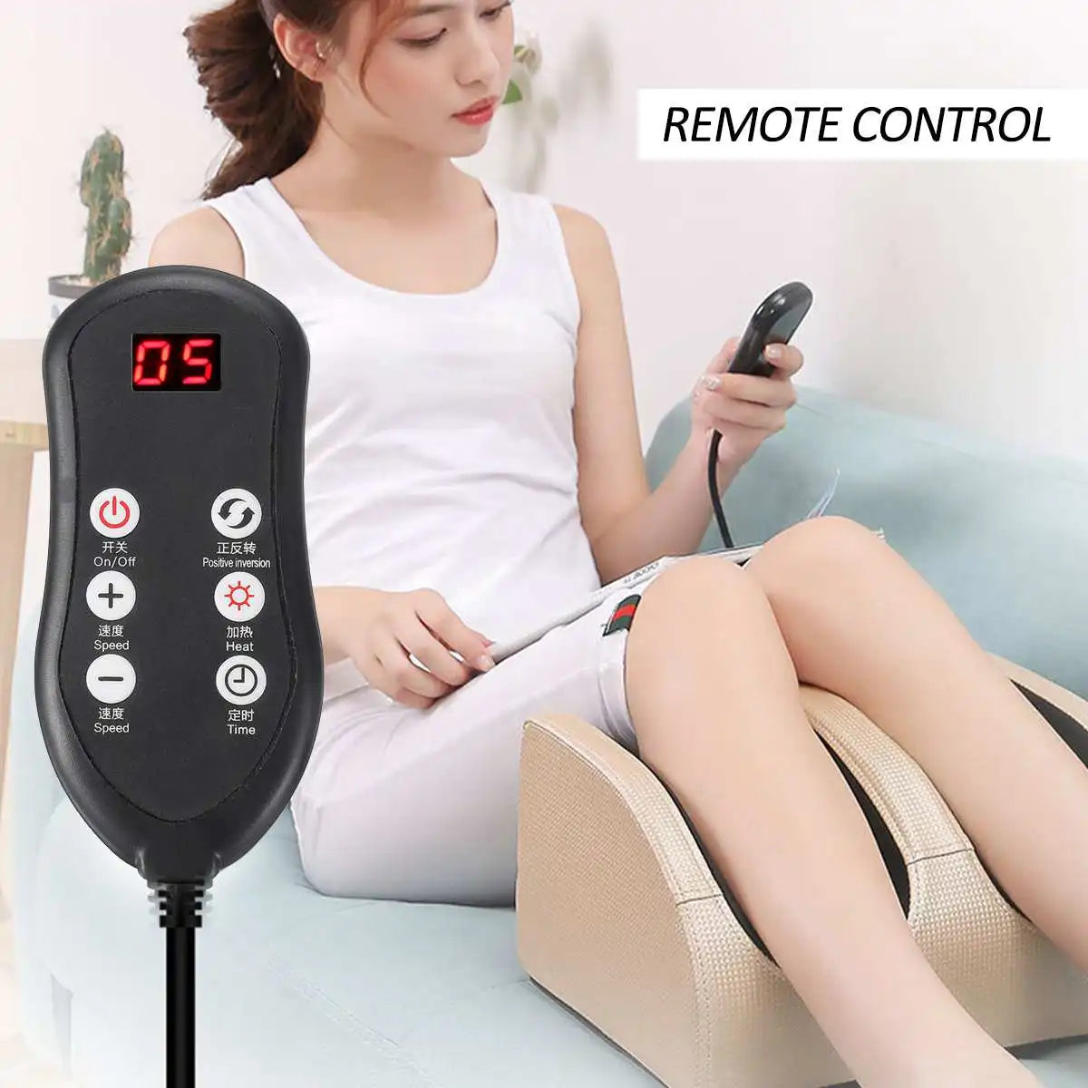 Relaxation Haven | Electric Foot Massager with Heat & Vibration | Soothing Relief for Tired Feet 2