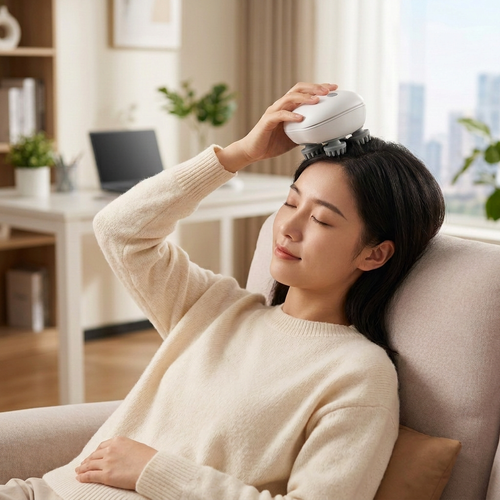 Relaxation Haven | Electric Scalp Massager with 4 Kneading Heads | Scalp Stimulator for Hair Growth and Relaxation 12