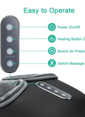 Relaxation Haven | Shiatsu Foot Massager with Heat for Pain Relief | Fully Wrapped Design for Ultimate Comfort 1