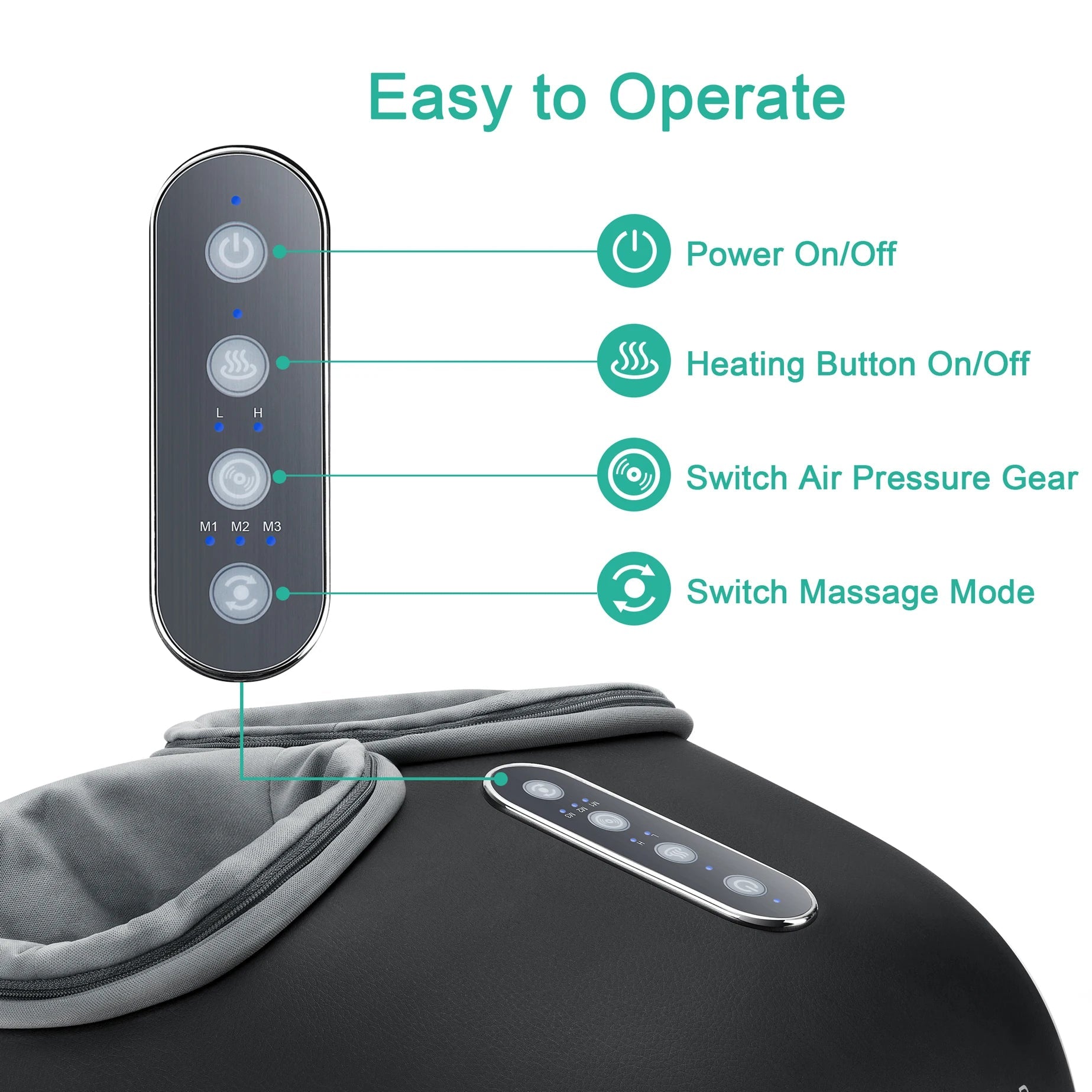 Relaxation Haven | Shiatsu Foot Massager with Heat for Pain Relief | Fully Wrapped Design for Ultimate Comfort 1