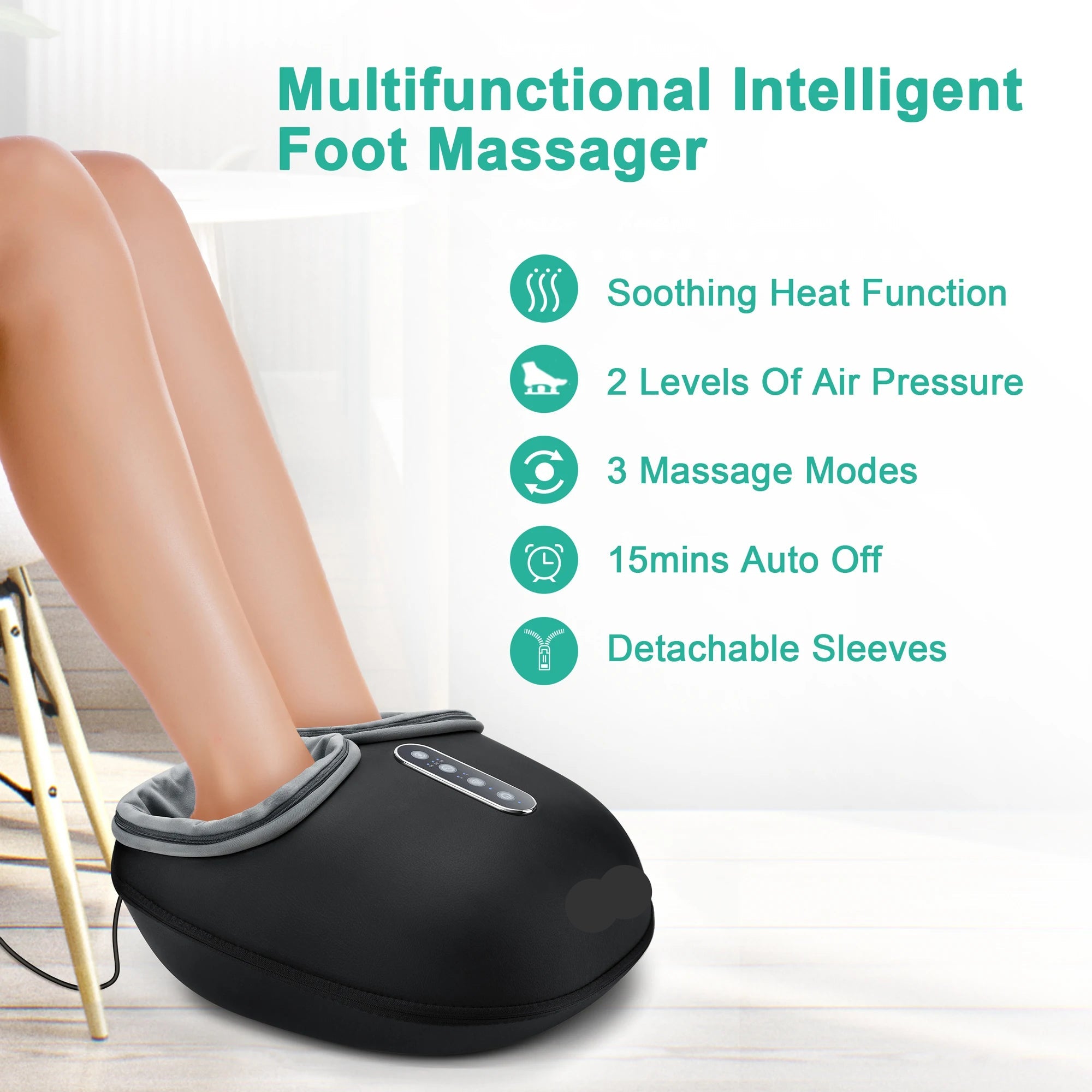 Relaxation Haven | Shiatsu Foot Massager with Heat for Pain Relief | Fully Wrapped Design for Ultimate Comfort 5