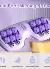 Dual-Wheel Foot Massager for Deep Tissue Relief