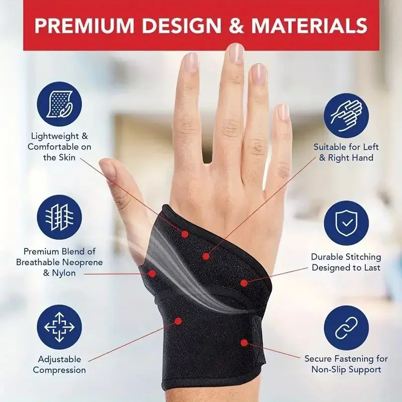 Universal Adjustable Wrist Brace | Supportive Wrist Splint with Thumb Fixation | Comfortable Relief for Sprains and Strains 1
