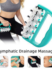 Versatile Handheld Massager | 360° Rotating Roller for Full Body Relief