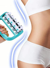 Versatile Handheld Massager | 360° Rotating Roller for Full Body Relief