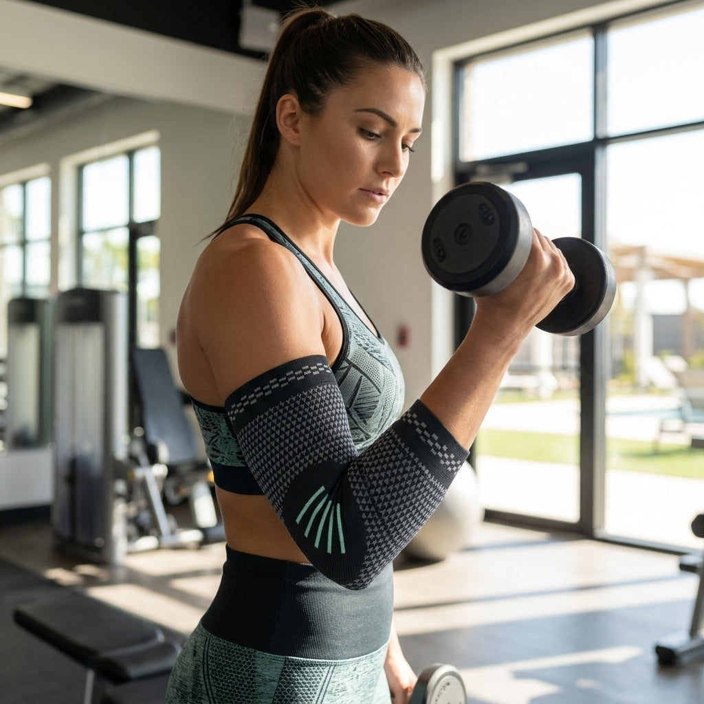 Elastic Elbow Brace | Breathable Compression Sleeve for Sports Support